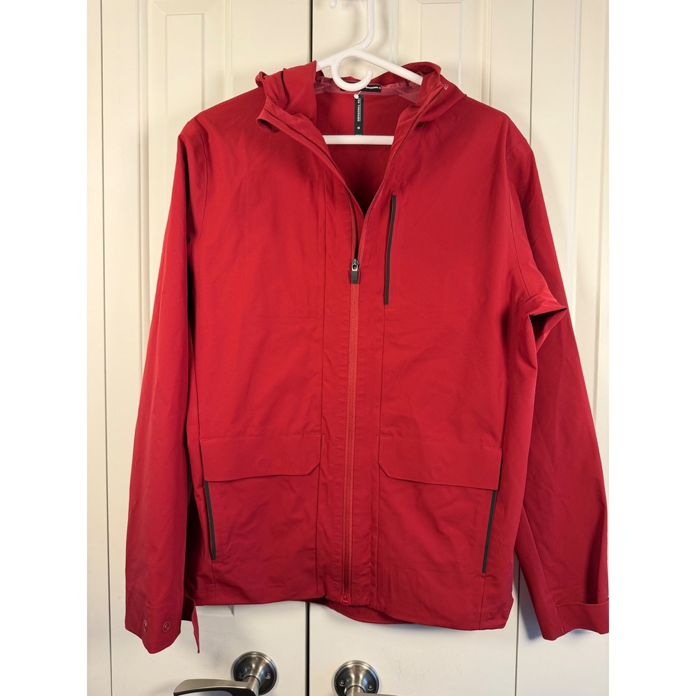 Ten Thousand Men Anorak Full Zip Hooded Shell Jacket Red Size Medium